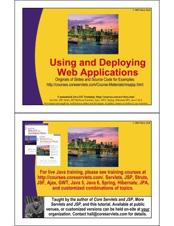 PDF of Web Applications - Custom Training Courses - Coreservlets ...