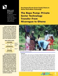 The Rope Pump - The Water, Sanitation and Hygiene