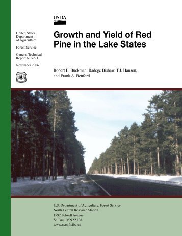 Growth and Yield of Red Pine in the Lake States - North Central ...