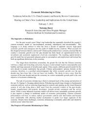 Testimony - U.S.-China Economic and Security Review Commission