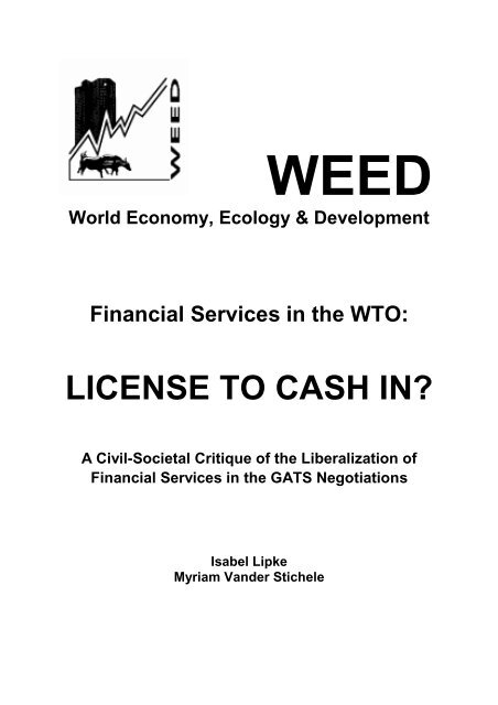 LICENSE TO CASH IN? - Weed