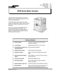 M100 Series Motor Actuator - Industrial Controls