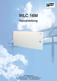 WLC 16M - WLA 01M Kurzanleitung - WindowMaster