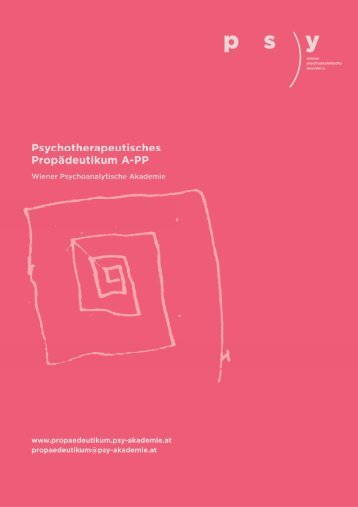 Informationen zum Psychotherapeutischen PropÃ¤deutikum als PDF