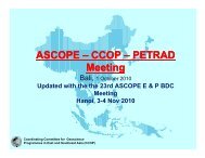 ASCOPE â CCOP â PETRAD Meeting