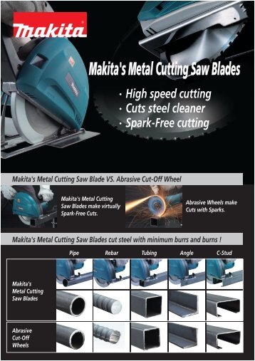 Makita's Metal Cutting Saw Blades