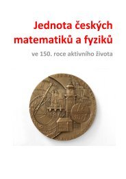 Jednota ÄeskÃ½ch matematikÅ¯ a fyzikÅ¯