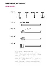 CABLE ASSEMBLY INSTRUCTIONS - WES Components