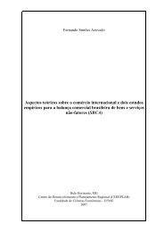 Aspectos teÃ³ricos sobre o comÃ©rcio internacional e dois ... - UFMG