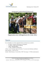 Organisation der AnfÃ¤ngerkurse fÃ¼r Imker 2011 - RTL.lu