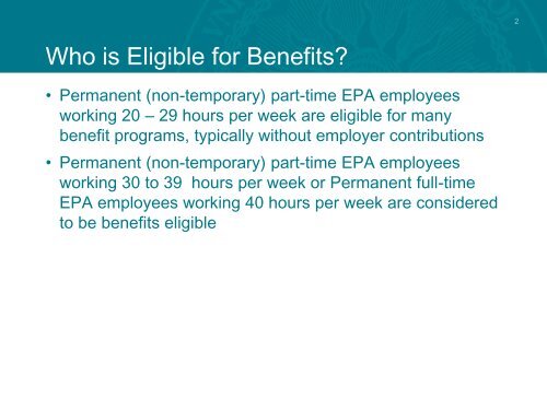 New EPA Employee Benefits Presentation - North Carolina A&T ...