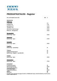 PRODUKTKATALOG - Register