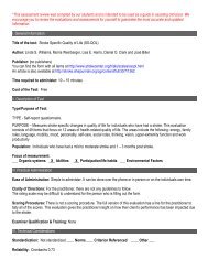 Stroke Specific Quality of Life (SSQOL)