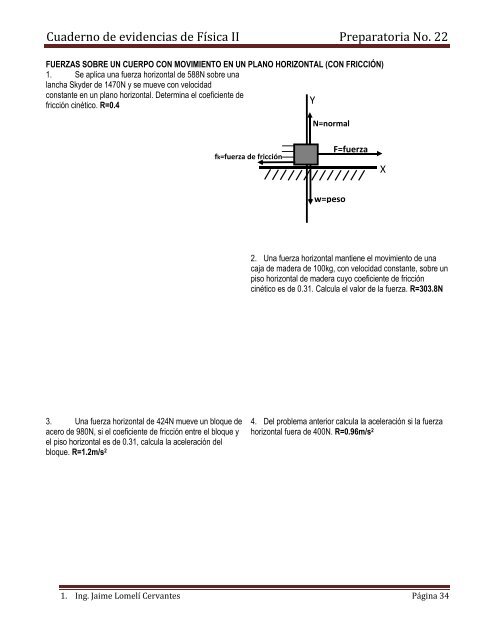 Cuaderno de evidencias de FÃ­sica II Preparatoria No. 22