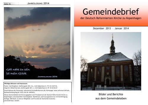 Download (pdf) - Reformerte Kirker i Danmark