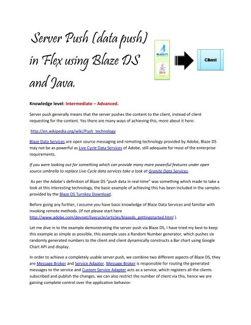 data push) in Flex using Blaze - Adobe Flex Tutorial