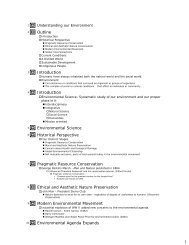 Outline Introduction Introduction Environmental Science Historical ...