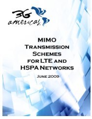 MIMO Transmission schemes for LTE and HSPA Networks, 3G