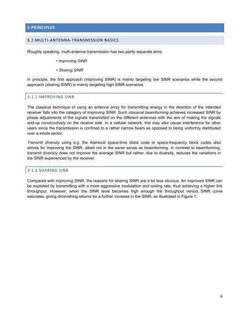 MIMO Transmission schemes for LTE and HSPA Networks, 3G