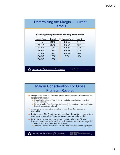 Update on Principle Based Reserving - Actuary.com