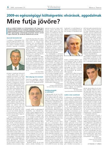 Mire futja jövôre?