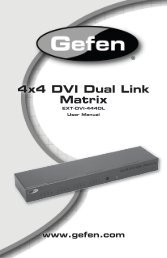 4x4 DVI Dual Link Matrix - Gefen