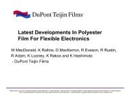 Latest Developments In Polyester Film For Flexible Electronics