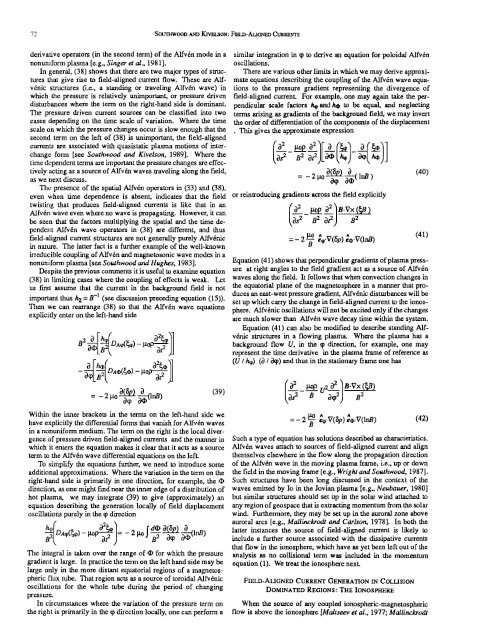 An Approximate Description of Field-Aligned Currents in a Planetary ...