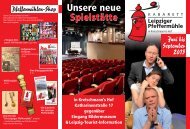 SpielplÃ¤ne 2. und 3. Quartal 2013 - Kabarett Leipziger PfeffermÃ¼hle