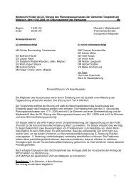 Protokoll der 23. Sitzung des Planungsausschusses vom 15.02.2006