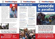 Free West Papua Campaign leaflet