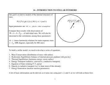 14-Stellar Interiors - Physics