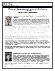 TMA/ACG Distressed Conference Panel - Association for Corporate ...