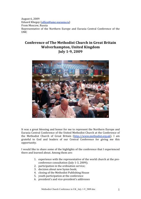 report - The Methodist Church of Great Britain