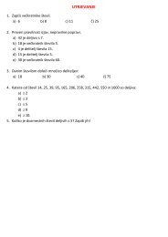 Večkratniki, delitelji in deljivost z 2, 3, 5, 9, 10