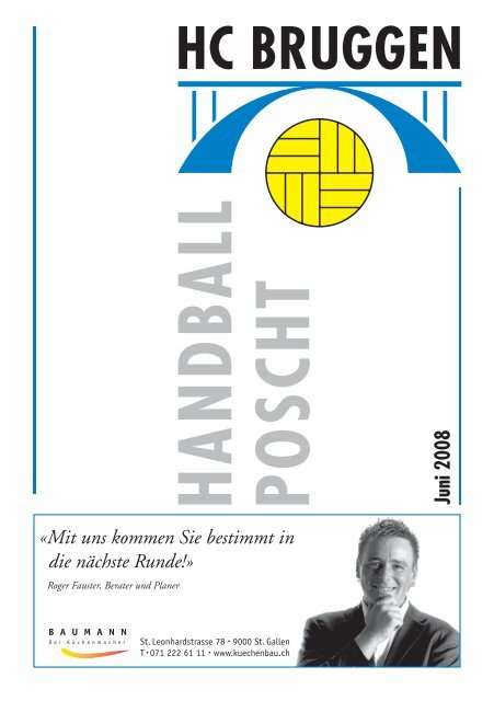 Handball Poscht Ausgabe 06/08 - HC Bruggen