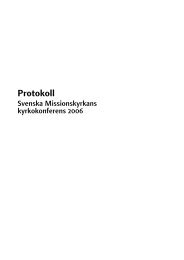 Protokoll - Svenska Missionskyrkan