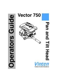 Vector 750 P an and Tilt Head - Vinten