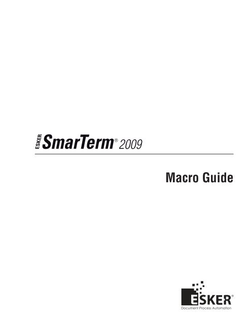 Macro Guide - Esker