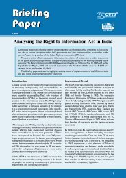 Analysing the Right to Information Act in India