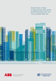 Smart Cities in Italia: un'opportunità nello spirito ... - The ABB Group