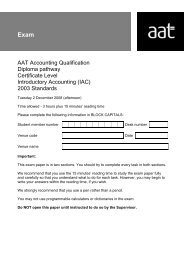 2003 Standards - AAT