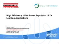 High Efficiency 200W Power Supply for LEDs ... - Tecnoimprese