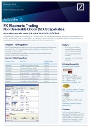 Deutsche Bank Fx Structured Products Autobahn