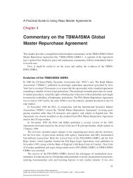 Commentary on the TBMA/ISMA Global Master Repurchase