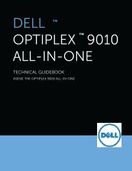 OptiPlex 9010 AIO Tech Guidebook - Dell