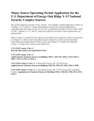 Y-12 YTS-2130vol1 Permit Info - National Nuclear Security ...