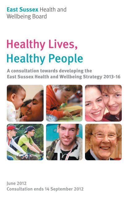 Healthy Lives, Healthy People - East Sussex County Council