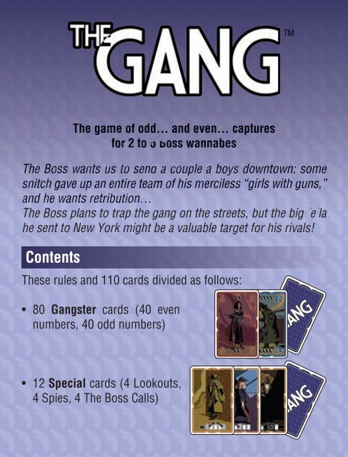 The Gang - rules