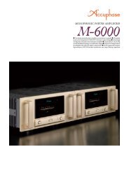 Two totally identical power amplifier circuits driven in ... - Accuphase